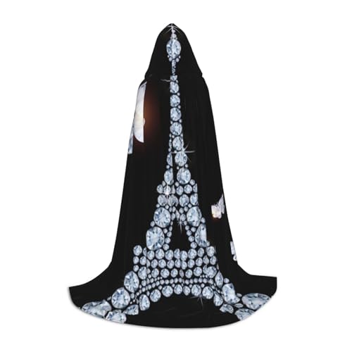Zkzbdplk Eiffelturm bedruckter langer Kapuzenumhang für Teenager, Cosplay, Rollenparty, Festival, Halloween-Kostüme Zkzbdplk Eiffelturm bedruckter langer Kapuzenumhang für Teenager, Cosplay, Rollenparty, Festival, Halloween-Kostüme von ZKZBDPLK