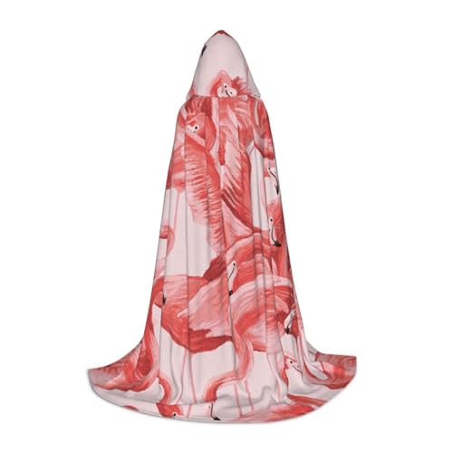 Zkzbdplk Flamingo-bedruckter langer Kapuzenumhang für Teenager, Cosplay, Rollenparty, Festival, Halloween-Kostüme Zkzbdplk Flamingo-bedruckter langer Kapuzenumhang für Teenager, Cosplay, Rollenparty, Festival, Halloween-Kostüme von ZKZBDPLK