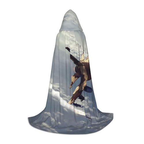 Zkzbdplk Flugzeug-bedruckter langer Kapuzenumhang für Teenager, Cosplay, Rollenparty, Festival, Halloween-Kostüme Zkzbdplk Flugzeug-bedruckter langer Kapuzenumhang für Teenager, Cosplay, Rollenparty, Festival, Halloween-Kostüme von ZKZBDPLK