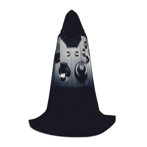 Zkzbdplk Gaming-Controller-Muster, bedruckt, langer Kapuzenumhang für Teenager, Cosplay, Rolle, Party, Festival, Halloween-Kostüme Zkzbdplk Gaming-Controller-Muster, bedruckt, langer Kapuzenumhang für Teenager, Cosplay, Rolle, Party, Festival, Halloween-Kostüme von ZKZBDPLK