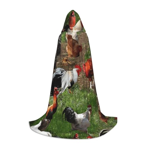 Zkzbdplk Langer Kapuzenumhang mit Bauernhoftier-Druck, für Teenager, Cosplay, Rollenparty, Festival, Halloween-Kostüme Zkzbdplk Langer Kapuzenumhang mit Bauernhoftier-Druck, für Teenager, Cosplay, Rollenparty, Festival, Halloween-Kostüme von ZKZBDPLK
