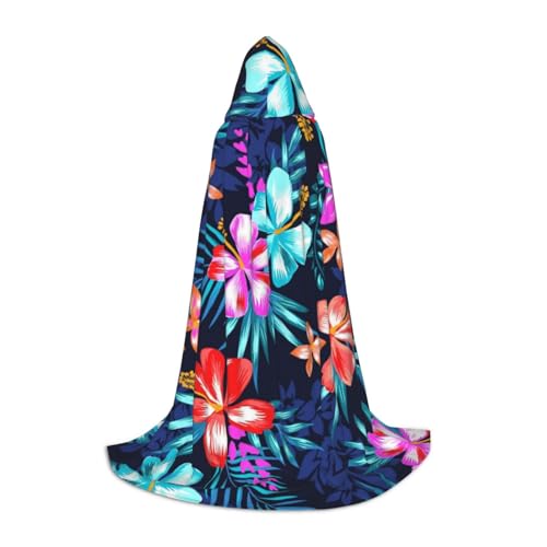 Zkzbdplk Langer Kapuzenumhang mit Blumenmuster, blau, für Teenager, Cosplay, Rollenparty, Festival, Halloween-Kostüme Zkzbdplk Langer Kapuzenumhang mit Blumenmuster, blau, für Teenager, Cosplay, Rollenparty, Festival, Halloween-Kostüme von ZKZBDPLK
