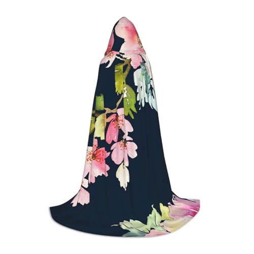 Zkzbdplk Langer Kapuzenumhang mit Blumenmuster für Teenager, Cosplay, Rollenparty, Festival, Halloween-Kostüme Zkzbdplk Langer Kapuzenumhang mit Blumenmuster für Teenager, Cosplay, Rollenparty, Festival, Halloween-Kostüme von ZKZBDPLK