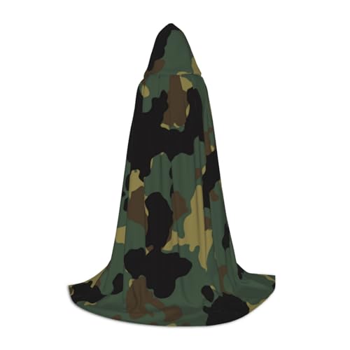 Zkzbdplk Langer Kapuzenumhang mit Camouflage-Muster für Teenager, Cosplay, Rollenparty, Festival, Halloween-Kostüme Zkzbdplk Langer Kapuzenumhang mit Camouflage-Muster für Teenager, Cosplay, Rollenparty, Festival, Halloween-Kostüme von ZKZBDPLK