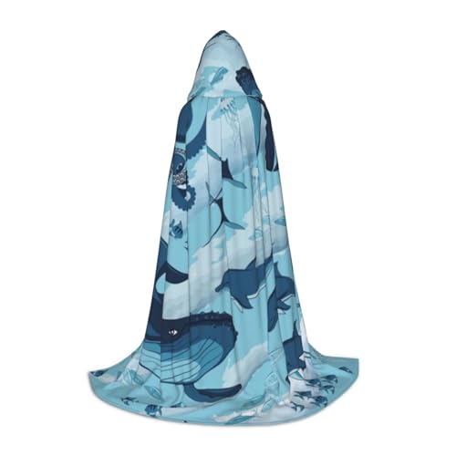 Zkzbdplk Langer Kapuzenumhang mit Fisch und Oktopus, bedruckt, für Teenager, Cosplay, Rollenparty, Festival, Halloween-Kostüme Zkzbdplk Langer Kapuzenumhang mit Fisch und Oktopus, bedruckt, für Teenager, Cosplay, Rollenparty, Festival, Halloween-Kostüme von ZKZBDPLK