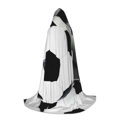 Zkzbdplk Langer Kapuzenumhang mit Fußball-Druck, für Teenager, Cosplay, Rollenparty, Festival, Halloween-Kostüme Zkzbdplk Langer Kapuzenumhang mit Fußball-Druck, für Teenager, Cosplay, Rollenparty, Festival, Halloween-Kostüme von ZKZBDPLK