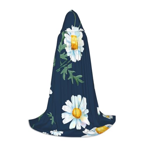 Zkzbdplk Langer Kapuzenumhang mit Gänseblümchen bedruckt, für Teenager, Cosplay, Rollenparty, Festival, Halloween-Kostüme Zkzbdplk Langer Kapuzenumhang mit Gänseblümchen bedruckt, für Teenager, Cosplay, Rollenparty, Festival, Halloween-Kostüme von ZKZBDPLK