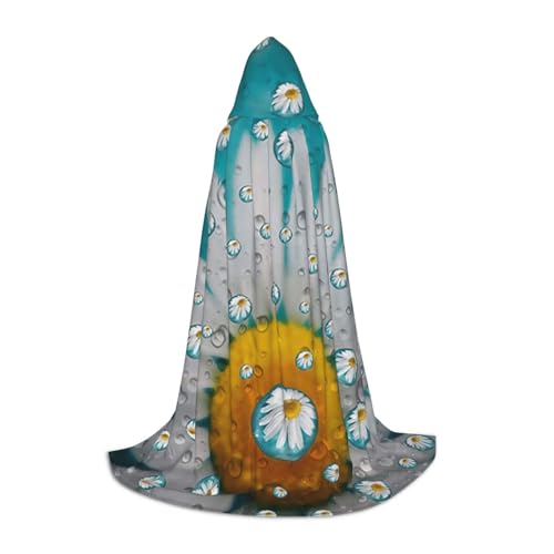 Zkzbdplk Langer Kapuzenumhang mit Gänseblümchen für Teenager, Cosplay, Rollenparty, Festival, Halloween-Kostüme Zkzbdplk Langer Kapuzenumhang mit Gänseblümchen für Teenager, Cosplay, Rollenparty, Festival, Halloween-Kostüme von ZKZBDPLK
