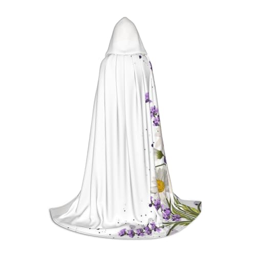 Zkzbdplk Langer Kapuzenumhang mit Lavendelblüte für Teenager, Cosplay, Rollenparty, Festival, Halloween-Kostüme Zkzbdplk Langer Kapuzenumhang mit Lavendelblüte für Teenager, Cosplay, Rollenparty, Festival, Halloween-Kostüme von ZKZBDPLK