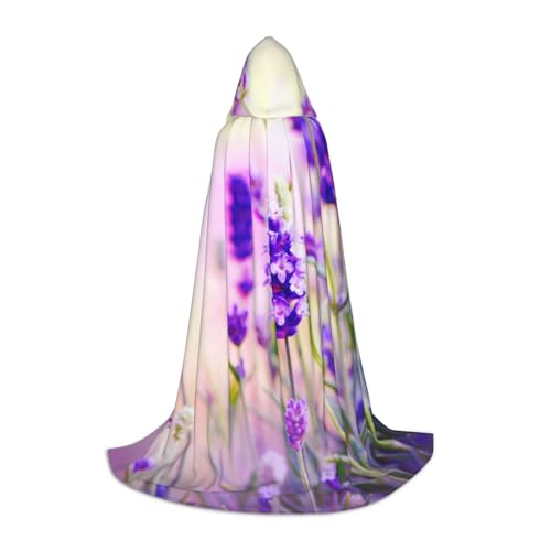 Zkzbdplk Langer Kapuzenumhang mit Lavendelblüte für Teenager, Cosplay, Rollenparty, Festival, Halloween-Kostüme Zkzbdplk Langer Kapuzenumhang mit Lavendelblüte für Teenager, Cosplay, Rollenparty, Festival, Halloween-Kostüme von ZKZBDPLK
