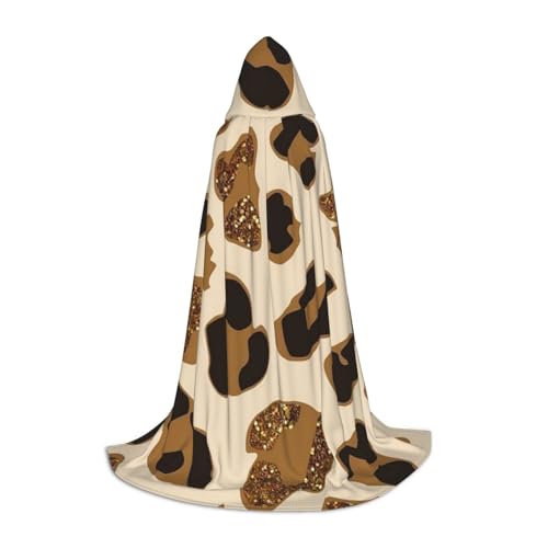 Zkzbdplk Langer Kapuzenumhang mit Leopardenmuster für Teenager, Cosplay, Rollenparty, Festival, Halloween-Kostüme Zkzbdplk Langer Kapuzenumhang mit Leopardenmuster für Teenager, Cosplay, Rollenparty, Festival, Halloween-Kostüme von ZKZBDPLK