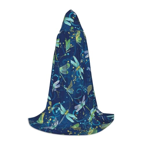 Zkzbdplk Langer Kapuzenumhang mit Libellen-Druck, für Teenager, Cosplay, Rollenparty, Festival, Halloween-Kostüme Zkzbdplk Langer Kapuzenumhang mit Libellen-Druck, für Teenager, Cosplay, Rollenparty, Festival, Halloween-Kostüme von ZKZBDPLK