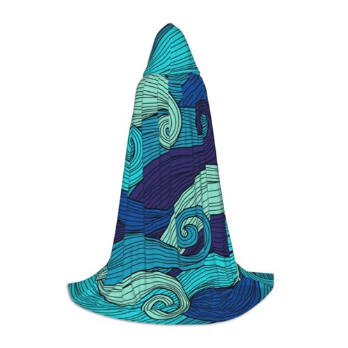 Zkzbdplk Langer Kapuzenumhang mit Ozeanstreifenmuster für Teenager, Cosplay, Rollenparty, Festival, Halloween-Kostüme Zkzbdplk Langer Kapuzenumhang mit Ozeanstreifenmuster für Teenager, Cosplay, Rollenparty, Festival, Halloween-Kostüme von ZKZBDPLK