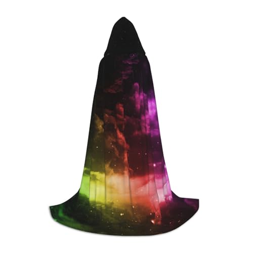 Zkzbdplk Langer Kapuzenumhang mit Regenbogen-Himmel und Mond, bedruckt, für Teenager, Cosplay, Rollenparty, Festival, Halloween-Kostüme Zkzbdplk Langer Kapuzenumhang mit Regenbogen-Himmel und Mond, bedruckt, für Teenager, Cosplay, Rollenparty, Festival, Halloween-Kostüme von ZKZBDPLK