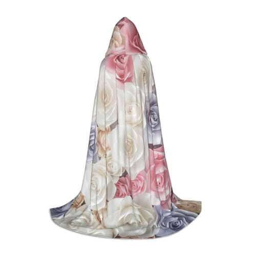 Zkzbdplk Langer Kapuzenumhang mit Rosenblüten und Blumendruck, für Teenager, Cosplay, Rollenparty, Festival, Halloween-Kostüme Zkzbdplk Langer Kapuzenumhang mit Rosenblüten und Blumendruck, für Teenager, Cosplay, Rollenparty, Festival, Halloween-Kostüme von ZKZBDPLK