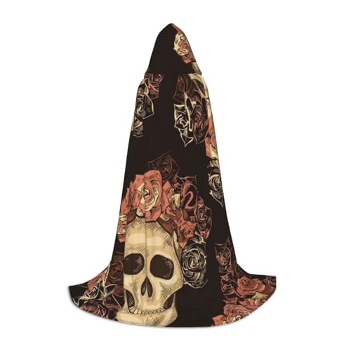 Zkzbdplk Langer Kapuzenumhang mit Rosenschädel für Teenager, Cosplay, Rollenparty, Festival, Halloween-Kostüme Zkzbdplk Langer Kapuzenumhang mit Rosenschädel für Teenager, Cosplay, Rollenparty, Festival, Halloween-Kostüme von ZKZBDPLK