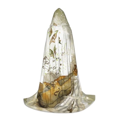 Zkzbdplk Langer Kapuzenumhang mit Schmetterling und Cello, bedruckt, für Teenager, Cosplay, Rollenparty, Festival, Halloween-Kostüme Zkzbdplk Langer Kapuzenumhang mit Schmetterling und Cello, bedruckt, für Teenager, Cosplay, Rollenparty, Festival, Halloween-Kostüme von ZKZBDPLK