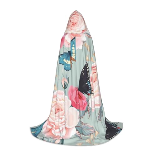 Zkzbdplk Langer Kapuzenumhang mit bunten Blumen für Teenager, Cosplay, Rollenparty, Festival, Halloween-Kostüme Zkzbdplk Langer Kapuzenumhang mit bunten Blumen für Teenager, Cosplay, Rollenparty, Festival, Halloween-Kostüme von ZKZBDPLK