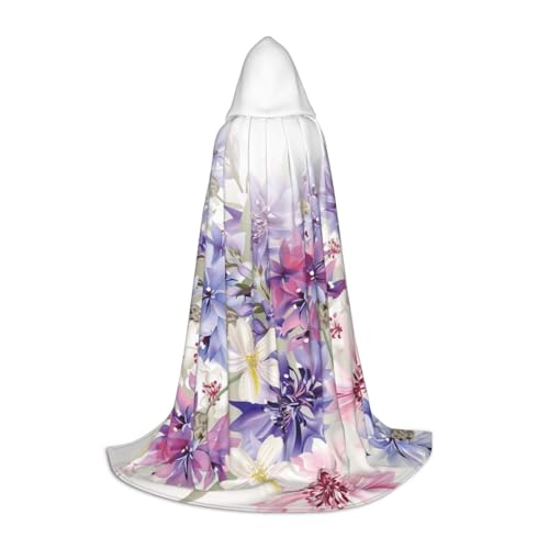 Zkzbdplk Langer Kapuzenumhang mit floralem Wirbel für Teenager, Cosplay, Rollenparty, Festival, Halloween-Kostüme Zkzbdplk Langer Kapuzenumhang mit floralem Wirbel für Teenager, Cosplay, Rollenparty, Festival, Halloween-Kostüme von ZKZBDPLK