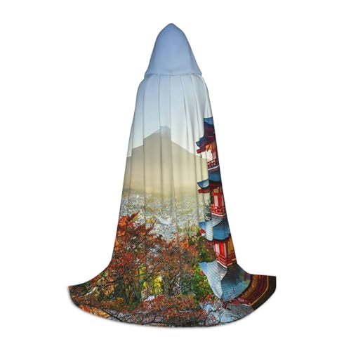 Zkzbdplk Langer Kapuzenumhang mit japanischem Berg Fuji-Landschaft, bedruckt, für Teenager, Cosplay, Rollenparty, Festival, Halloween-Kostüme Zkzbdplk Langer Kapuzenumhang mit japanischem Berg Fuji-Landschaft, bedruckt, für Teenager, Cosplay, Rollenparty, Festival, Halloween-Kostüme von ZKZBDPLK