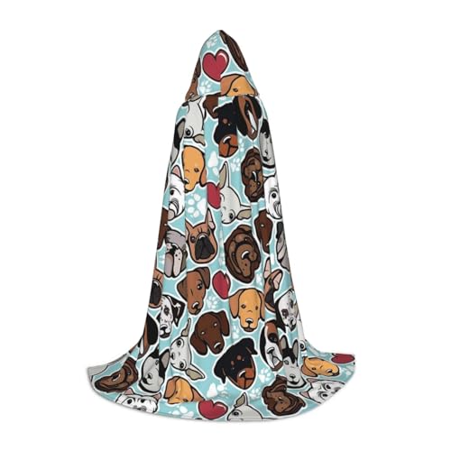 Zkzbdplk Langer Kapuzenumhang mit süßem Hund für Teenager, Cosplay, Rollenparty, Festival, Halloween-Kostüme Zkzbdplk Langer Kapuzenumhang mit süßem Hund für Teenager, Cosplay, Rollenparty, Festival, Halloween-Kostüme von ZKZBDPLK