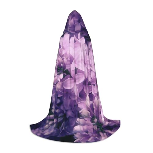Zkzbdplk Lila Blumen bedruckter langer Kapuzenumhang für Teenager, Cosplay, Rollenparty, Festival, Halloween-Kostüme Zkzbdplk Lila Blumen bedruckter langer Kapuzenumhang für Teenager, Cosplay, Rollenparty, Festival, Halloween-Kostüme von ZKZBDPLK