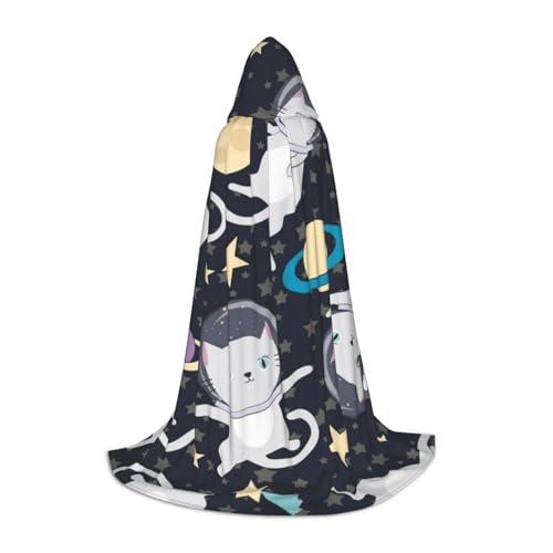 Zkzbdplk Lustiger Katzen-Astronauten-Umhang, bedruckt, langer Kapuzenumhang für Teenager, Cosplay, Rollenparty, Festival, Halloween-Kostüme Zkzbdplk Lustiger Katzen-Astronauten-Umhang, bedruckt, langer Kapuzenumhang für Teenager, Cosplay, Rollenparty, Festival, Halloween-Kostüme von ZKZBDPLK