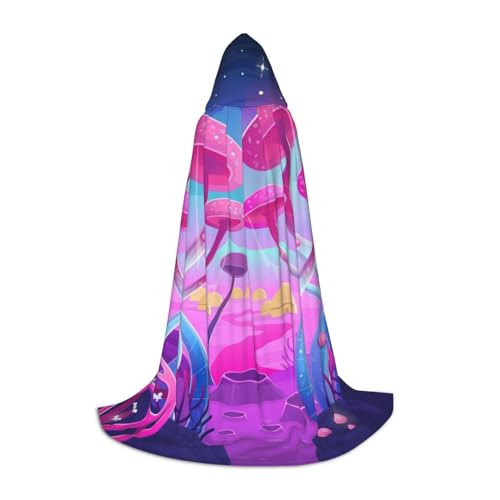 Zkzbdplk Magischer Pilz bedruckter langer Kapuzenumhang für Teenager, Cosplay, Rollenparty, Festival, Halloween-Kostüme Zkzbdplk Magischer Pilz bedruckter langer Kapuzenumhang für Teenager, Cosplay, Rollenparty, Festival, Halloween-Kostüme von ZKZBDPLK