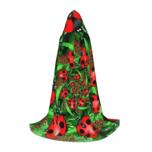 Zkzbdplk Roter Marienkäfer bedruckter langer Kapuzenumhang für Teenager, Cosplay, Rollenparty, Festival, Halloween-Kostüme Zkzbdplk Roter Marienkäfer bedruckter langer Kapuzenumhang für Teenager, Cosplay, Rollenparty, Festival, Halloween-Kostüme von ZKZBDPLK