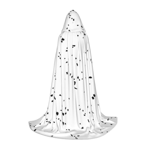 Zkzbdplk Schwarz-weißer Speck-bedruckter langer Kapuzenumhang für Teenager, Cosplay, Rollenparty, Festival, Halloween-Kostüme Zkzbdplk Schwarz-weißer Speck-bedruckter langer Kapuzenumhang für Teenager, Cosplay, Rollenparty, Festival, Halloween-Kostüme von ZKZBDPLK