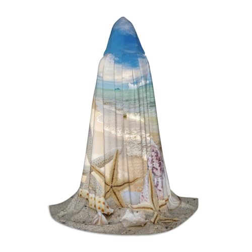 Zkzbdplk Strand-Seestern bedruckter langer Kapuzenumhang für Teenager, Cosplay, Rollenparty, Festival, Halloween-Kostüme Zkzbdplk Strand-Seestern bedruckter langer Kapuzenumhang für Teenager, Cosplay, Rollenparty, Festival, Halloween-Kostüme von ZKZBDPLK