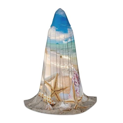 Zkzbdplk Strand-Seestern bedruckter langer Kapuzenumhang für Teenager, Cosplay, Rollenparty, Festival, Halloween-Kostüme Zkzbdplk Strand-Seestern bedruckter langer Kapuzenumhang für Teenager, Cosplay, Rollenparty, Festival, Halloween-Kostüme von ZKZBDPLK