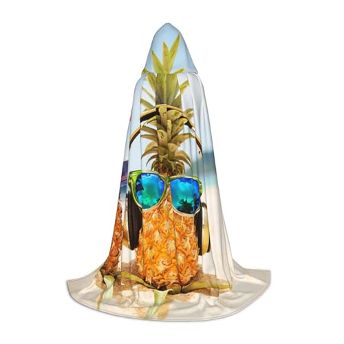 Zkzbdplk Strand-Umhang mit zwei Ananas, bedruckt, langer Kapuzenumhang für Teenager, Cosplay, Rollenparty, Festival, Halloween-Kostüme Zkzbdplk Strand-Umhang mit zwei Ananas, bedruckt, langer Kapuzenumhang für Teenager, Cosplay, Rollenparty, Festival, Halloween-Kostüme von ZKZBDPLK