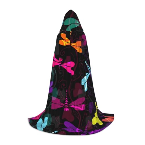Zkzbdplk Süßer Libellen-bedruckter langer Kapuzenumhang für Teenager, Cosplay, Rollenparty, Festival, Halloween-Kostüme Zkzbdplk Süßer Libellen-bedruckter langer Kapuzenumhang für Teenager, Cosplay, Rollenparty, Festival, Halloween-Kostüme von ZKZBDPLK