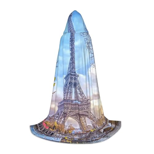 Zkzbdplk Turm-bedruckter langer Kapuzenumhang für Teenager, Cosplay, Rollenparty, Festival, Halloween-Kostüme Zkzbdplk Turm-bedruckter langer Kapuzenumhang für Teenager, Cosplay, Rollenparty, Festival, Halloween-Kostüme von ZKZBDPLK