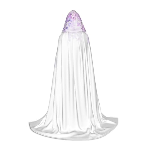 Zkzbdplk Umhang mit lila Blumen in Blüte, bedruckt, langer Kapuzenumhang für Teenager, Cosplay, Rollenparty, Festival, Halloween-Kostüme Zkzbdplk Umhang mit lila Blumen in Blüte, bedruckt, langer Kapuzenumhang für Teenager, Cosplay, Rollenparty, Festival, Halloween-Kostüme von ZKZBDPLK