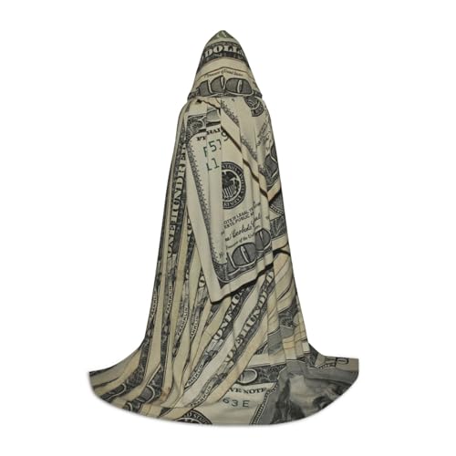 Zkzbdplk Us Dollar Money Printed Long Hooded Cape For Teens Cosplay Role Party Festival Halloween Costumes Zkzbdplk Us Dollar Money Printed Long Hooded Cape For Teens Cosplay Role Party Festival Halloween Costumes von ZKZBDPLK