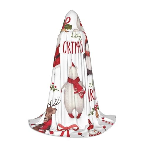 Zkzbdplk Weihnachtlicher Weihnachtsmann-bedruckter langer Kapuzenumhang für Teenager, Cosplay, Rollenparty, Festival, Halloween-Kostüme Zkzbdplk Weihnachtlicher Weihnachtsmann-bedruckter langer Kapuzenumhang für Teenager, Cosplay, Rollenparty, Festival, Halloween-Kostüme von ZKZBDPLK