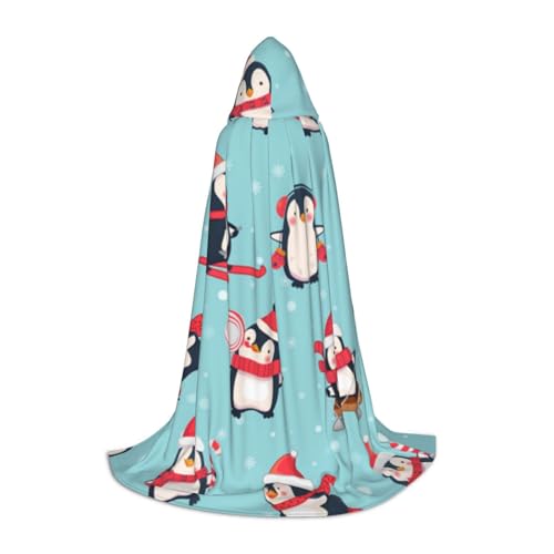 Zkzbdplk Weihnachtspinguine bedruckter langer Kapuzenumhang für Teenager, Cosplay, Rollenparty, Festival, Halloween-Kostüme Zkzbdplk Weihnachtspinguine bedruckter langer Kapuzenumhang für Teenager, Cosplay, Rollenparty, Festival, Halloween-Kostüme von ZKZBDPLK
