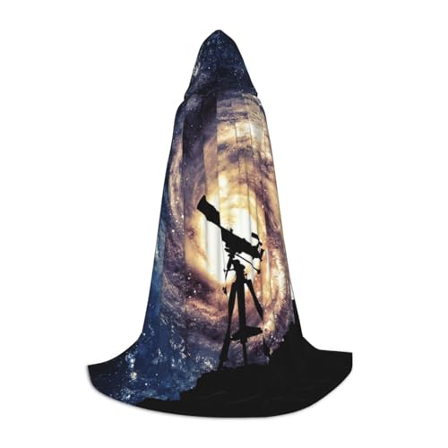 Zkzbdplk Weltraum-Galaxie mit Teleskop-Druck, langer Kapuzenumhang für Teenager, Cosplay, Rollenparty, Festival, Halloween-Kostüme Zkzbdplk Weltraum-Galaxie mit Teleskop-Druck, langer Kapuzenumhang für Teenager, Cosplay, Rollenparty, Festival, Halloween-Kostüme von ZKZBDPLK