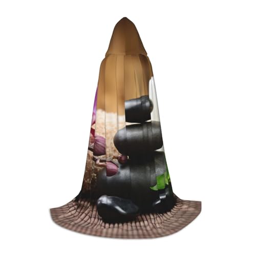 Zkzbdplk Zen Stone Printed Long Hooded Cape For Teens Cosplay Role Party Festival Halloween Costumes Zkzbdplk Zen Stone Printed Long Hooded Cape For Teens Cosplay Role Party Festival Halloween Costumes von ZKZBDPLK