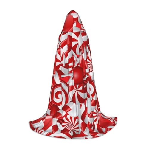 Zkzbdplk Zuckerstangen bedruckter langer Kapuzenumhang für Teenager, Cosplay, Rollenparty, Festival, Halloween-Kostüme Zkzbdplk Zuckerstangen bedruckter langer Kapuzenumhang für Teenager, Cosplay, Rollenparty, Festival, Halloween-Kostüme von ZKZBDPLK