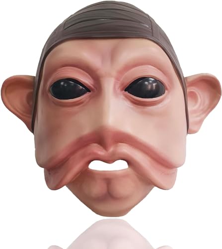 ZLCOS ST Wars Nien Nunb Latex Maske - Premium Cosplay Zubehör für Erwachsene Halloween (Augen) von ZLCOS