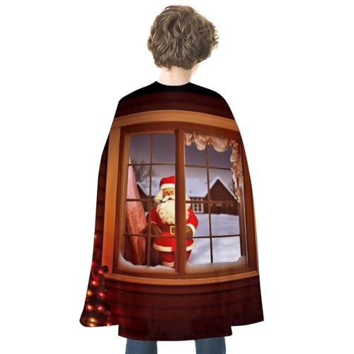 ZLFDSKGY Bedruckter Halloween-Umhang mit Weihnachtsmann vor dem Fenster, doppelseitig, Cosplay, Kostüme, Umhang für Urlaub, Party, Abendparty, Damen und Herren ZLFDSKGY Bedruckter Halloween-Umhang mit Weihnachtsmann vor dem Fenster, doppelseitig, Cosplay, Kostüme, Umhang für Urlaub, Party, Abendparty, Damen und Herren von ZLFDSKGY