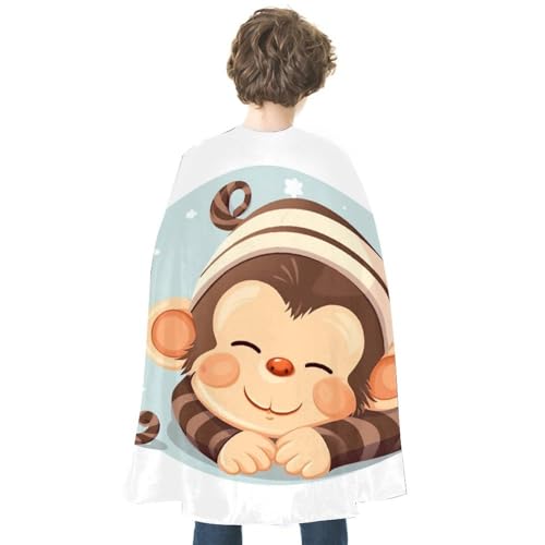 ZLFDSKGY Cartoon-Schlafender Affe, bedruckt, Halloween, doppelseitig, Cosplay-Kostüme, Umhang für Urlaub, Party, Abend, Party, Damen und Herren ZLFDSKGY Cartoon-Schlafender Affe, bedruckt, Halloween, doppelseitig, Cosplay-Kostüme, Umhang für Urlaub, Party, Abend, Party, Damen und Herren von ZLFDSKGY