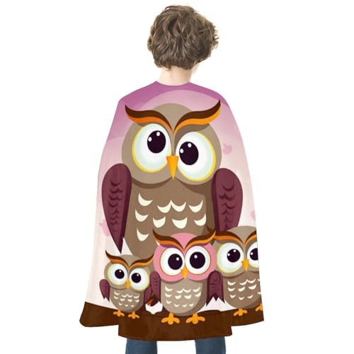 ZLFDSKGY Eulenfamilie bedruckter Halloween-Umhang, doppelseitig, Cosplay-Kostüme, Umhang für Urlaub, Party, Abendparty, Damen und Herren ZLFDSKGY Eulenfamilie bedruckter Halloween-Umhang, doppelseitig, Cosplay-Kostüme, Umhang für Urlaub, Party, Abendparty, Damen und Herren von ZLFDSKGY