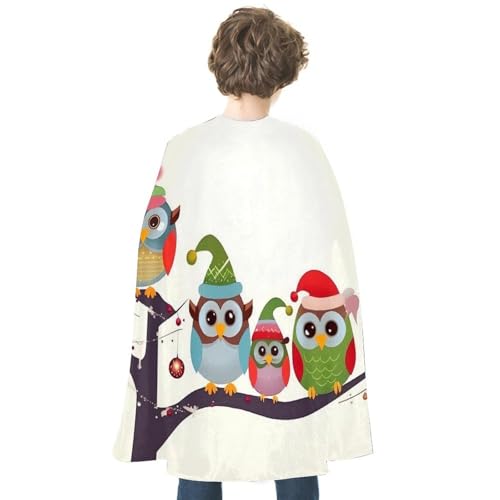 ZLFDSKGY Niedliche Weihnachts-Eulen auf Ast, bedruckt, Halloween, doppelseitig, Cosplay-Kostüme, Umhang für Urlaub, Party, Abendparty, Damen und Herren ZLFDSKGY Niedliche Weihnachts-Eulen auf Ast, bedruckt, Halloween, doppelseitig, Cosplay-Kostüme, Umhang für Urlaub, Party, Abendparty, Damen und Herren von ZLFDSKGY
