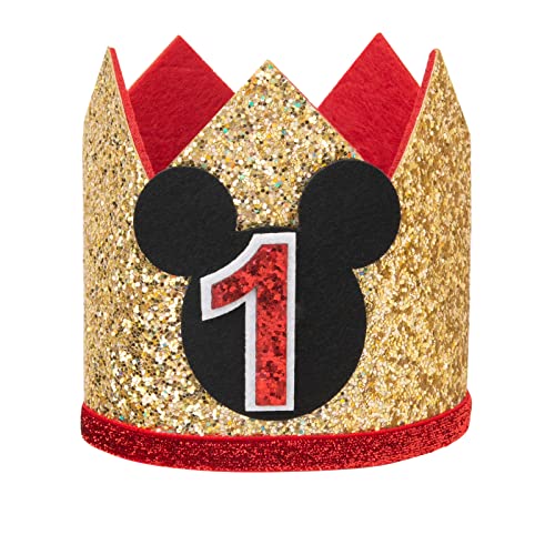 ZLKSKER Glitzer-Hut zum 1. Geburtstag für Jungen und Mädchen, Motiv: Wild One Thema, Geburtstagskrone ZLKSKER Glitzer-Hut zum 1. Geburtstag für Jungen und Mädchen, Motiv: Wild One Thema, Geburtstagskrone von ZLKSKER