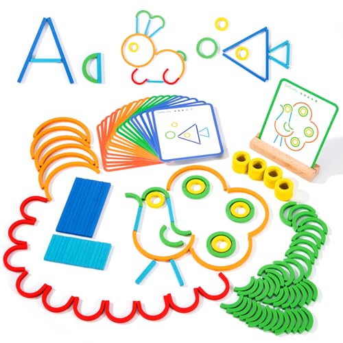 Montessori Spielzeug für Kinder Holzpuzzle Ab 3 4 5 6 7 8 Jahre Konzentrationsspiele Kinderspielzeug Ab 3-8 Jahre Fantasie und Geometrische Formen Entwickeln Geschenk für Jungen Mädchen Montessori Spielzeug für Kinder Holzpuzzle Ab 3 4 5 6 7 8 Jahre Konzentrationsspiele Kinderspielzeug Ab 3-8 Jahre Fantasie und Geometrische Formen Entwickeln Geschenk für Jungen Mädchen von ZLLkeji