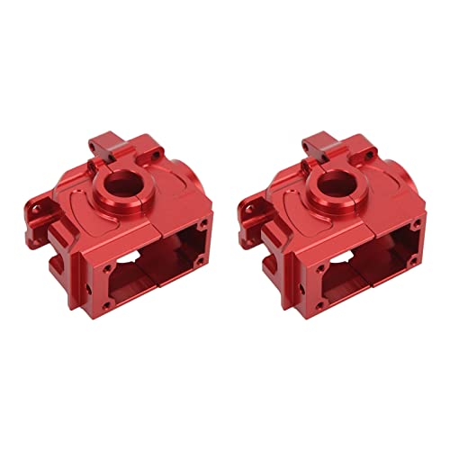 RC-Auto-Differentialgehäuse, Getriebegehäuse aus Aluminiumlegierung Für Traxxas 1/10 Ferngesteuertes Auto-Upgrade(Rot) von ZLXHDL